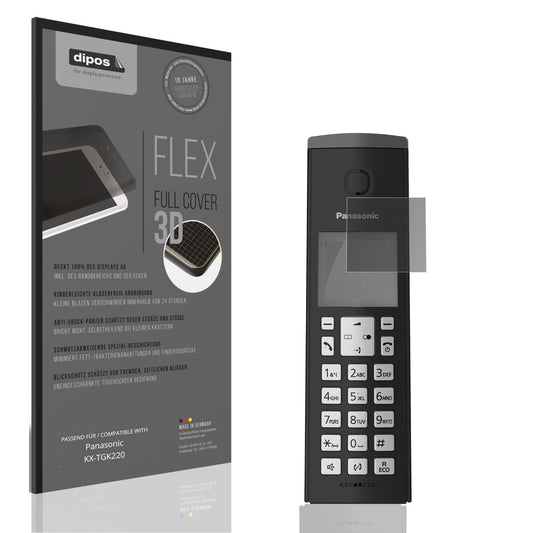 Blickschutzfolie von dipos passend für Panasonic KX-TGK220, 100% Displayabdeckung und blasenfreie Montage