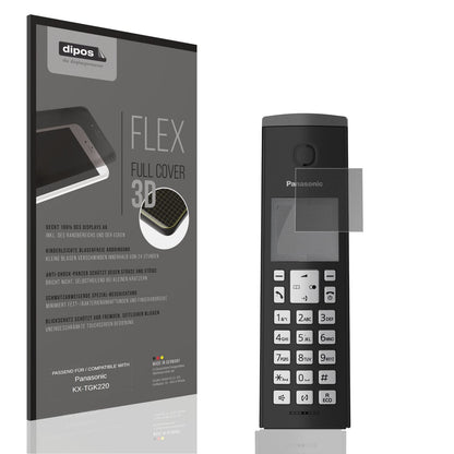 Blickschutzfolie von dipos passend für Panasonic KX-TGK220, 100% Displayabdeckung und blasenfreie Montage