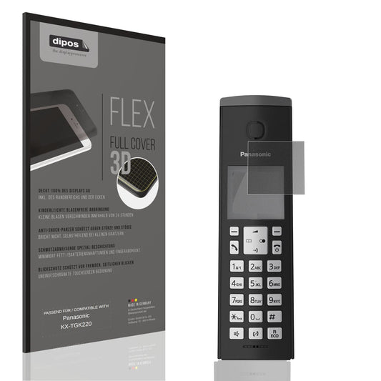 Blickschutzfolie von dipos passend für Panasonic KX-TGK220, 100% Displayabdeckung und blasenfreie Montage