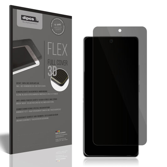 Blickschutzfolie von dipos passend für Realme GT6, 100% Displayabdeckung und blasenfreie Montage