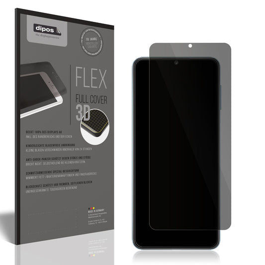 Blickschutzfolie von dipos passend für Samsung Galaxy M32 5G, 100% Displayabdeckung und blasenfreie Montage