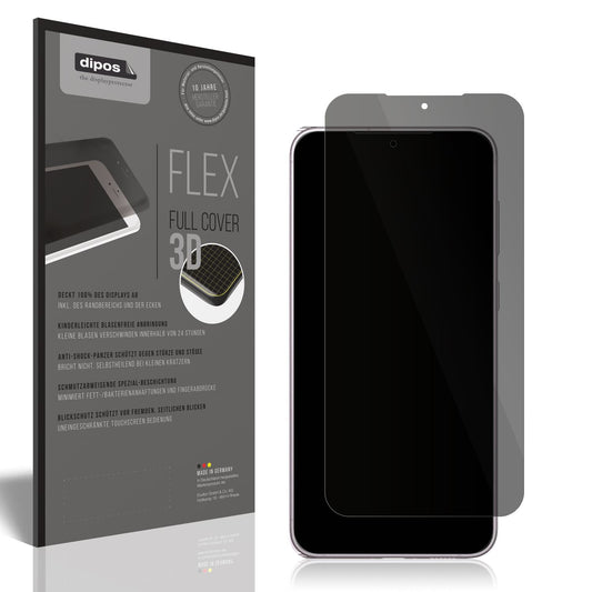 Blickschutzfolie von dipos passend für Samsung Galaxy S23 Plus, 100% Displayabdeckung und blasenfreie Montage