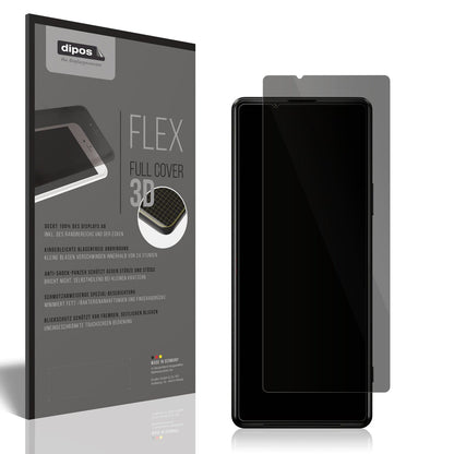 Blickschutzfolie von dipos passend für Sony Xperia 1 III, 100% Displayabdeckung und blasenfreie Montage
