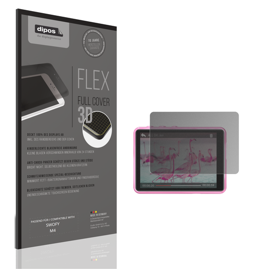 Blickschutzfolie von dipos passend für SWOFY M4, 100% Displayabdeckung und blasenfreie Montage
