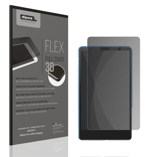 Blickschutzfolie von dipos passend für SWOFY M503 Pro MP3-Player, 100% Displayabdeckung und blasenfreie Montage