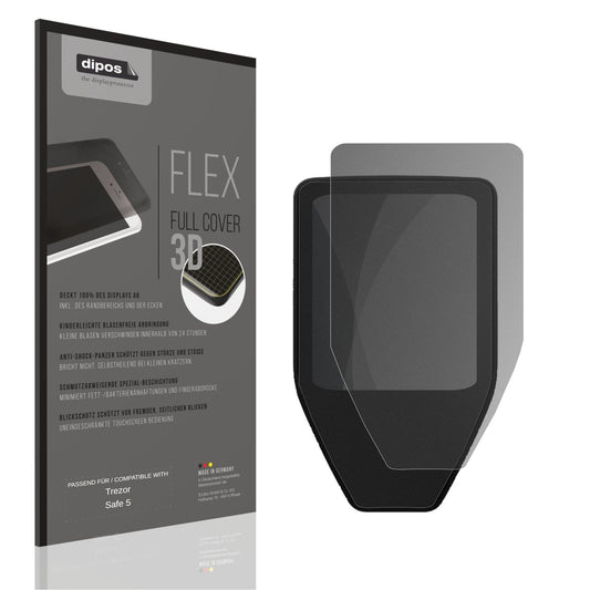 Blickschutzfolie von dipos passend für Trezor Safe 5, 100% Displayabdeckung und blasenfreie Montage