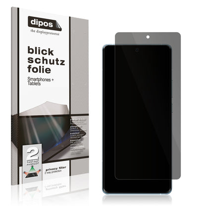 Blickschutzfolie von dipos passend für Vivo X60, 100% Displayabdeckung und blasenfreie Montage