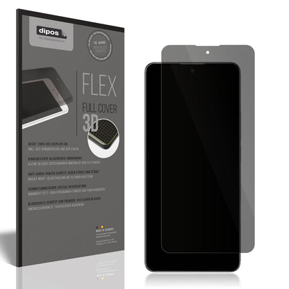 Blickschutzfolie von dipos passend für Xiaomi Poco X7 5G Case Friendly, 100% Displayabdeckung und blasenfreie Montage