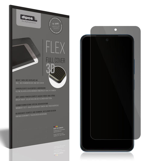 Blickschutzfolie von dipos passend für Xiaomi Redmi Note 11 4G, 100% Displayabdeckung und blasenfreie Montage