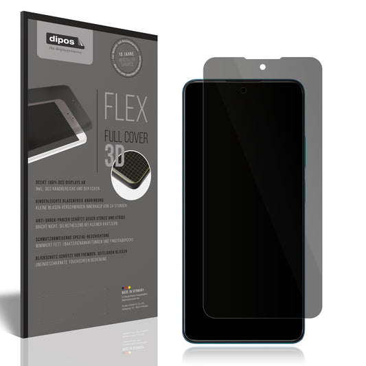 Blickschutzfolie von dipos passend für Xiaomi Redmi Note 12 Pro 4G 2209116AG, 100% Displayabdeckung und blasenfreie Montage