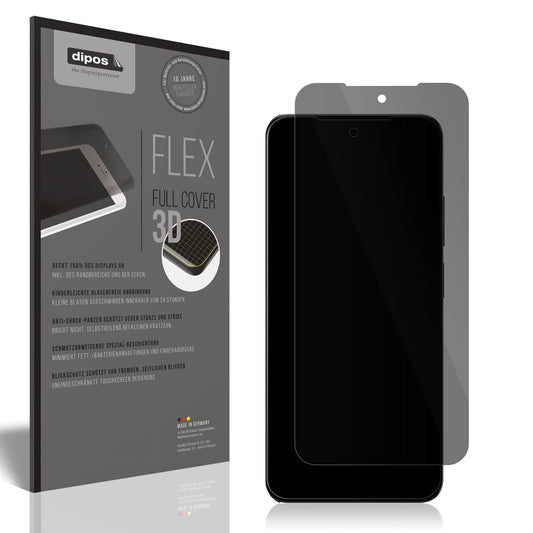 Blickschutzfolie von dipos passend für Xiaomi Redmi Note 12s, 100% Displayabdeckung und blasenfreie Montage