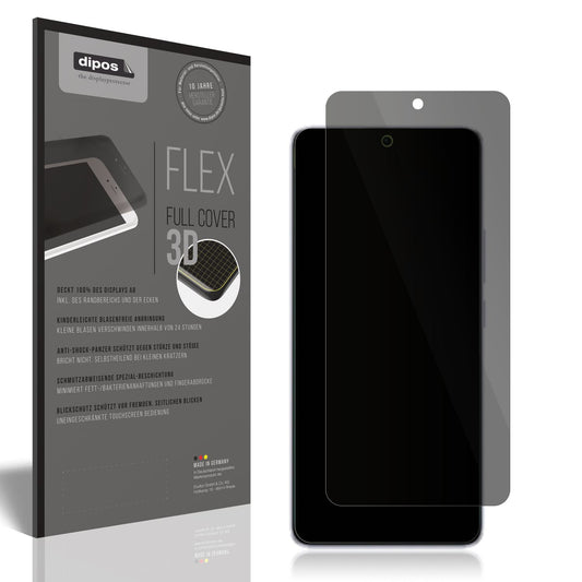 Blickschutzfolie von dipos passend für Xiaomi Redmi Note 13 Pro 5G, 100% Displayabdeckung und blasenfreie Montage