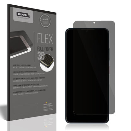 Blickschutzfolie von dipos passend für ZTE Blade A76, 100% Displayabdeckung und blasenfreie Montage