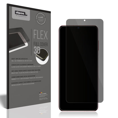 Blickschutzfolie von dipos passend für ZTE Blade V40 Vita, 100% Displayabdeckung und blasenfreie Montage