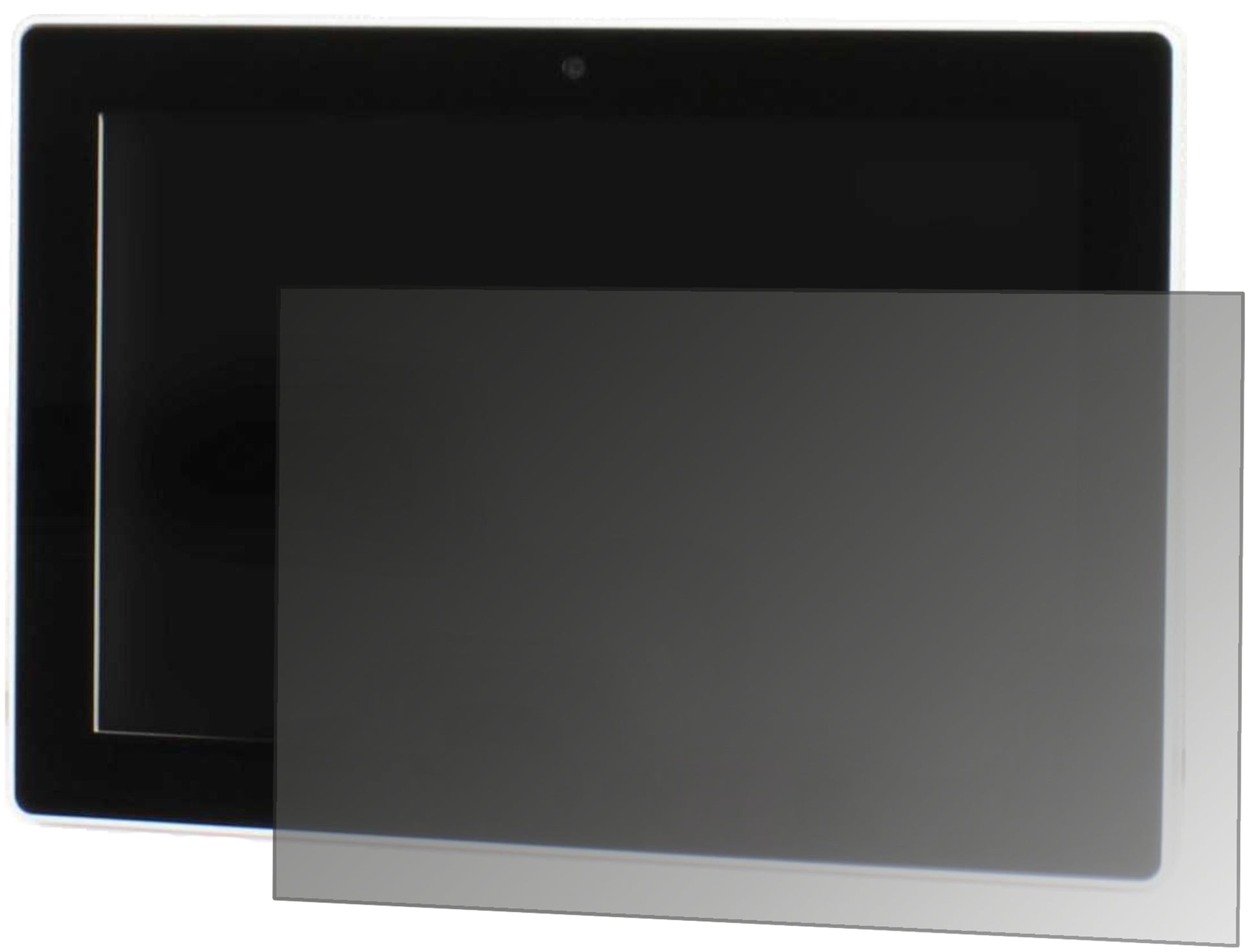 Blickschutzfolie von dipos passend für 8.9 Zoll Wide 195 x 114 mm, präziser Zuschnitt und blasenfrei montiert