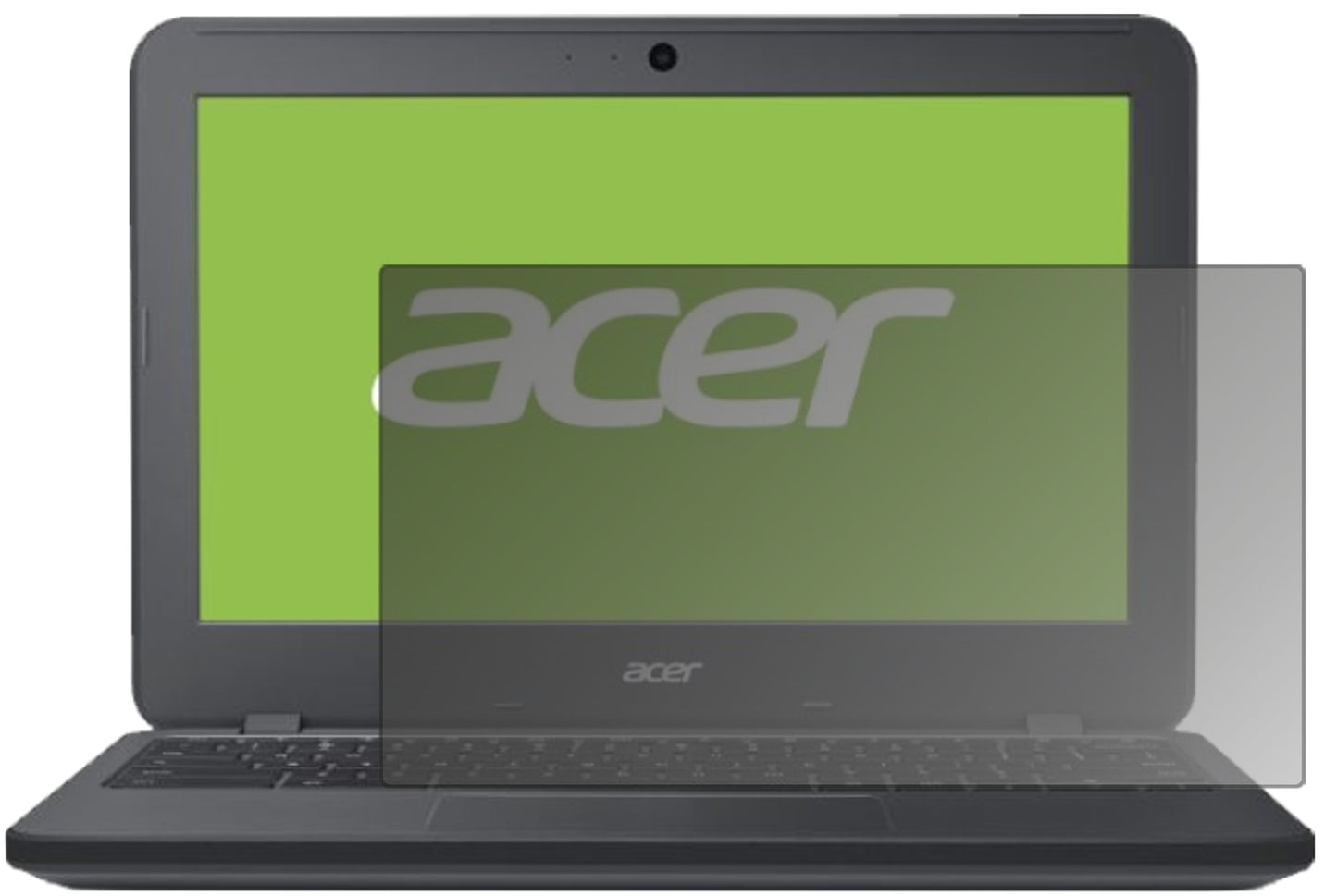 Blickschutzfolie von dipos passend für Acer Chromebook 11 N7, präziser Zuschnitt und blasenfrei montiert
