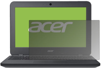 Blickschutzfolie von dipos passend für Acer Chromebook 11 N7, präziser Zuschnitt und blasenfrei montiert