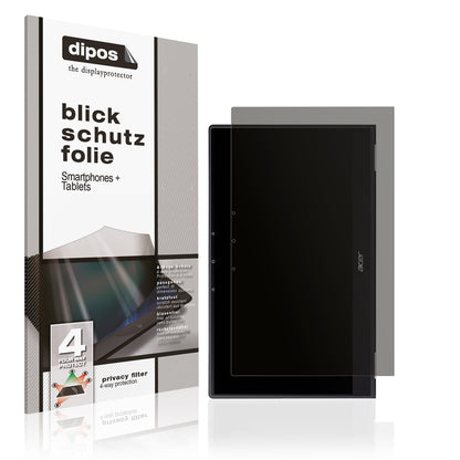 Blickschutzfolie von dipos passend für Acer Chromebook Spin 314, präziser Zuschnitt und blasenfrei montiert
