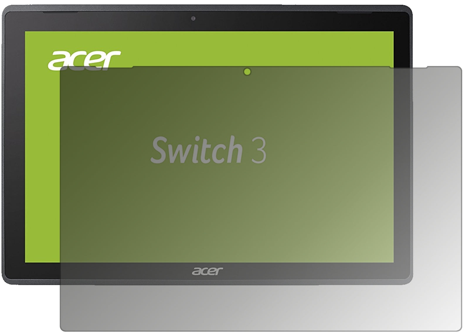 Blickschutzfolie von dipos passend für Acer Switch 3 SW312-31-P7SF, präziser Zuschnitt und blasenfrei montiert