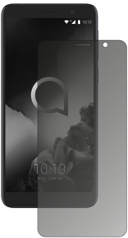 Blickschutzfolie von dipos passend für Alcatel 1C (2019), präziser Zuschnitt und blasenfrei montiert