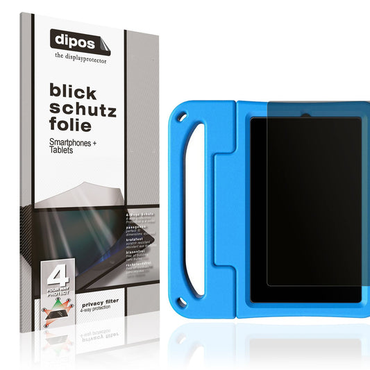 Blickschutzfolie von dipos passend für Alldocube KizPad Pro, präziser Zuschnitt und blasenfrei montiert