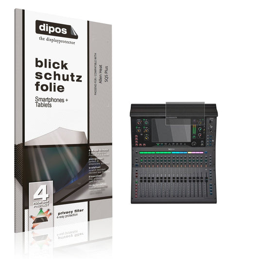 Blickschutzfolie von dipos passend für Allen Heat SQ5 Plus, präziser Zuschnitt und blasenfrei montiert