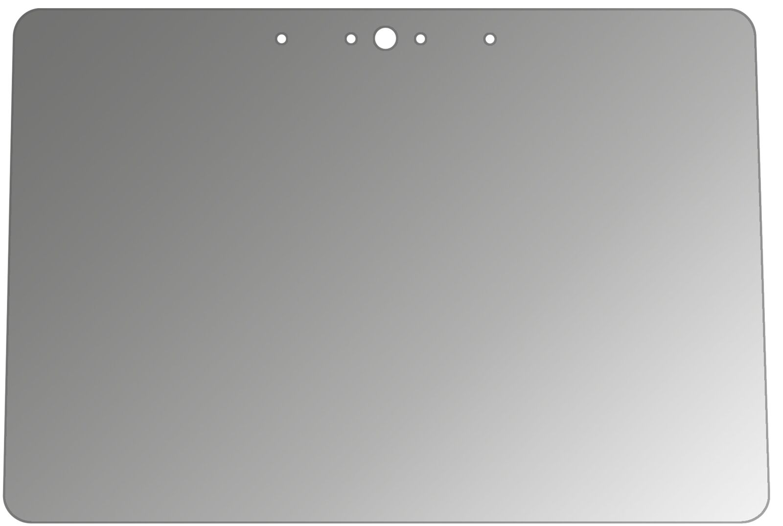 Blickschutzfolie von dipos passend für Amazon Echo Show 2. Gen, präziser Zuschnitt und blasenfrei montiert