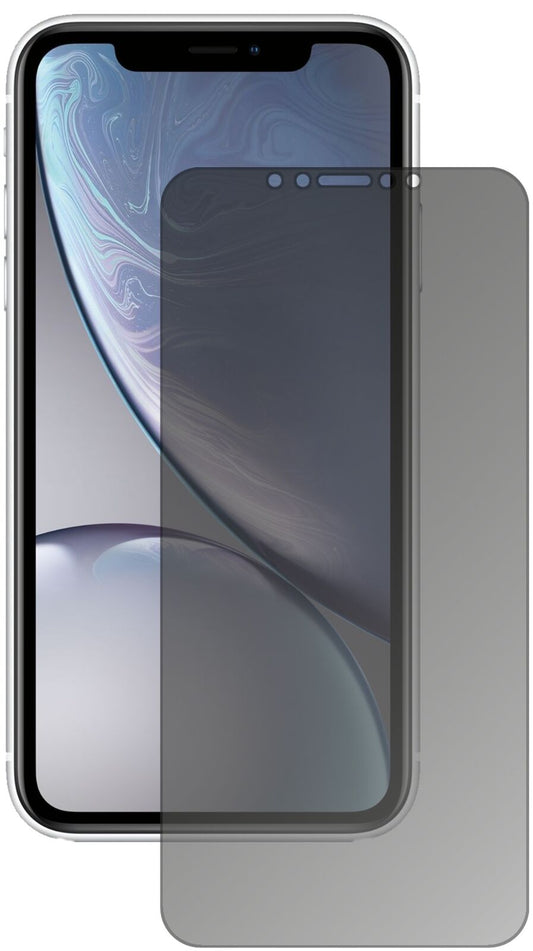Blickschutzfolie von dipos passend für Apple iPhone XR, präziser Zuschnitt und blasenfrei montiert