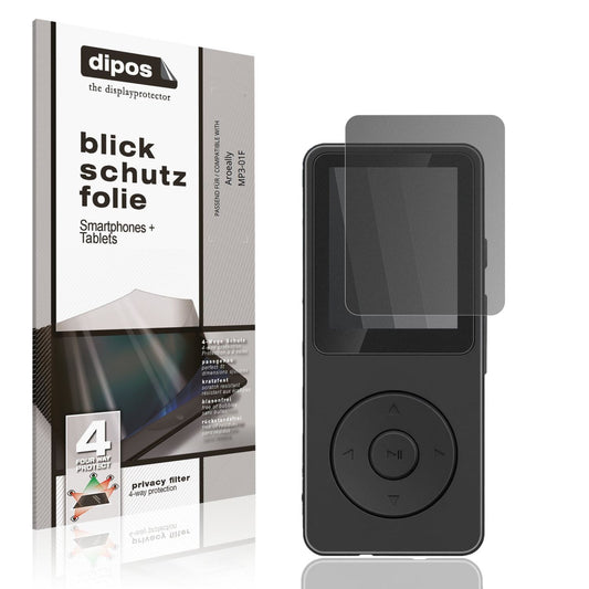 Blickschutzfolie von dipos passend für Aroeally MP3-01F, präziser Zuschnitt und blasenfrei montiert