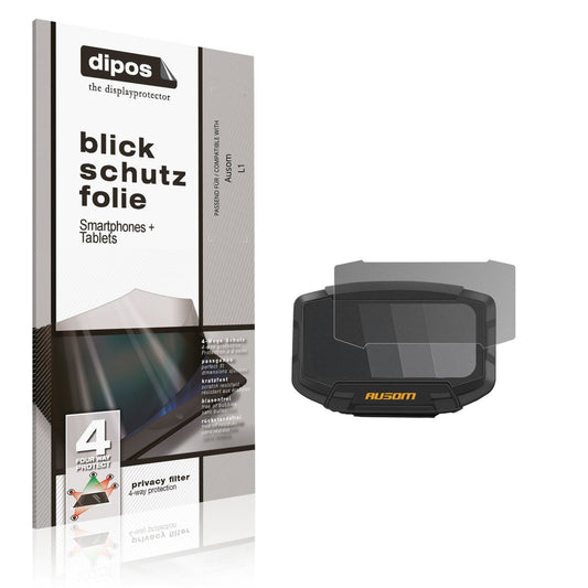 Blickschutzfolie von dipos passend für Ausom L1, präziser Zuschnitt und blasenfrei montiert