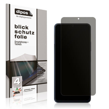 Blickschutzfolie von dipos passend für Blackview Color 8, präziser Zuschnitt und blasenfrei montiert