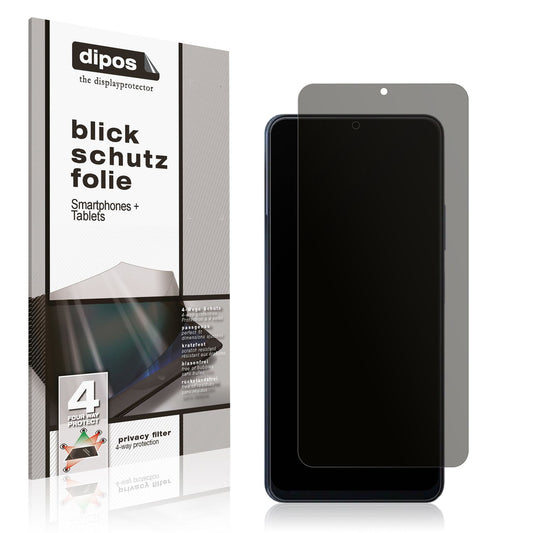 Blickschutzfolie von dipos passend für Blackview Color 8, präziser Zuschnitt und blasenfrei montiert