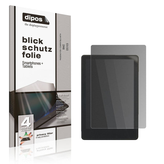 Blickschutzfolie von dipos passend für BMZ DS103, präziser Zuschnitt und blasenfrei montiert
