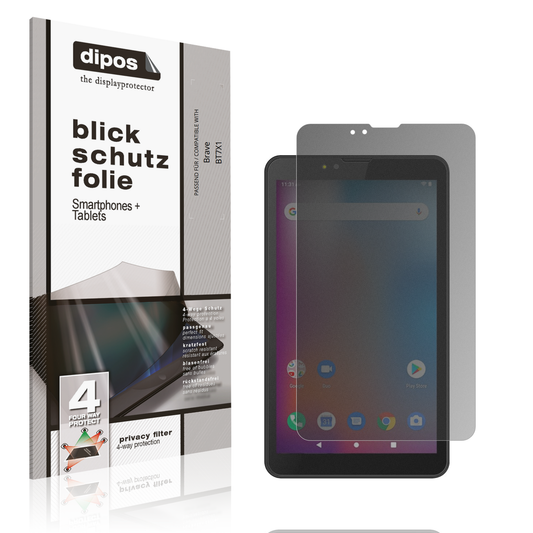 Blickschutzfolie von dipos passend für Brave BT7X1, präziser Zuschnitt und blasenfrei montiert