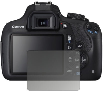 Blickschutzfolie von dipos passend für Canon EOS 1200D, präziser Zuschnitt und blasenfrei montiert