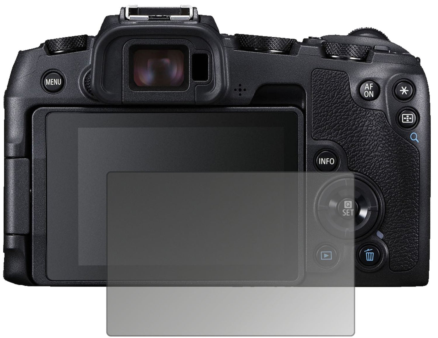 Blickschutzfolie von dipos passend für Canon EOS RP, präziser Zuschnitt und blasenfrei montiert