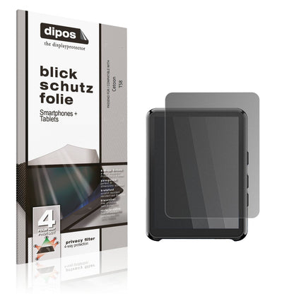 Blickschutzfolie von dipos passend für Cetoon T58, präziser Zuschnitt und blasenfrei montiert