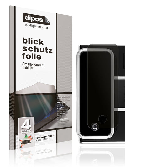 Blickschutzfolie von dipos passend für ChefRobot Kaffeevollautomat, präziser Zuschnitt und blasenfrei montiert