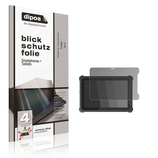 Blickschutzfolie von dipos passend für Conker SX10, präziser Zuschnitt und blasenfrei montiert