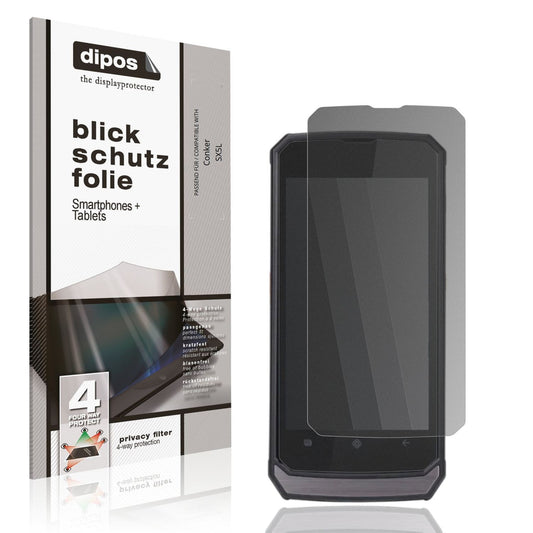 Blickschutzfolie von dipos passend für Conker SX5L, präziser Zuschnitt und blasenfrei montiert