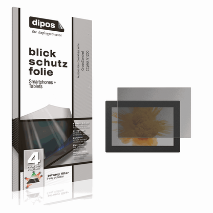 Blickschutzfolie von dipos passend für CrossControl CCpilot V1200, präziser Zuschnitt und blasenfrei montiert