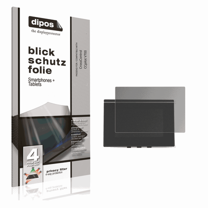 Blickschutzfolie von dipos passend für CrossControl CCpilot V700, präziser Zuschnitt und blasenfrei montiert