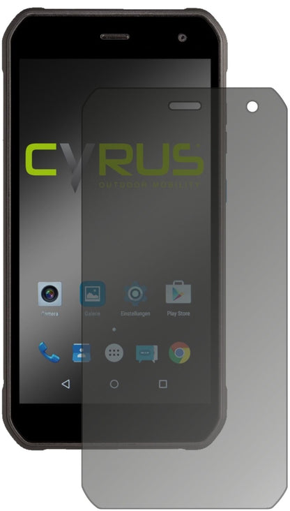 Blickschutzfolie von dipos passend für Cyrus CS40, präziser Zuschnitt und blasenfrei montiert