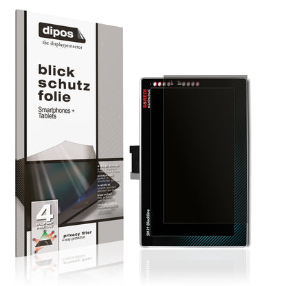 Blickschutzfolie von dipos passend für Datalogic SH15 Blackline, präziser Zuschnitt und blasenfrei montiert