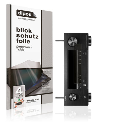 Blickschutzfolie von dipos passend für Denon AVR-X3800H, präziser Zuschnitt und blasenfrei montiert