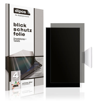 Blickschutzfolie von dipos passend für ECS Elitegroup ECS-AIO E22D, präziser Zuschnitt und blasenfrei montiert
