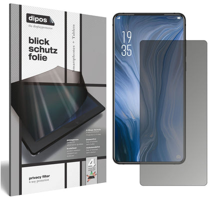 Blickschutzfolie von dipos passend für Elephone U2, präziser Zuschnitt und blasenfrei montiert