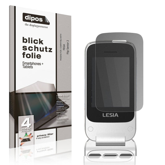 Blickschutzfolie von dipos passend für FEGA Flip Senior 2, präziser Zuschnitt und blasenfrei montiert