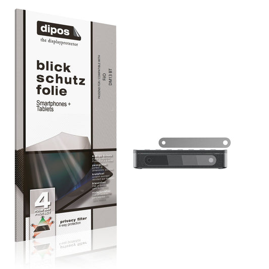 Blickschutzfolie von dipos passend für FiiO DM13 BT, präziser Zuschnitt und blasenfrei montiert
