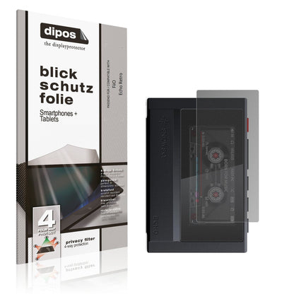 Blickschutzfolie von dipos passend für FiiO Echo Retro, präziser Zuschnitt und blasenfrei montiert